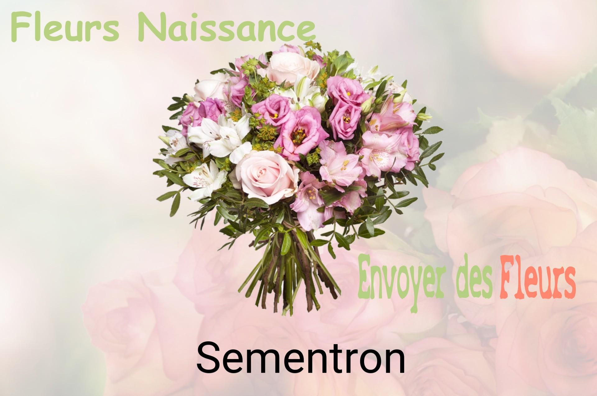 Bouquet de fleurs de naissance livré à Sementron
